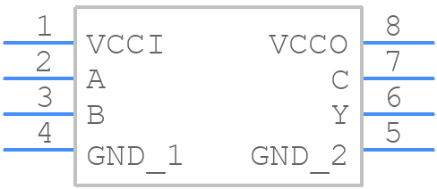 74AXP1T57DCH - Nexperia - PCB symbol