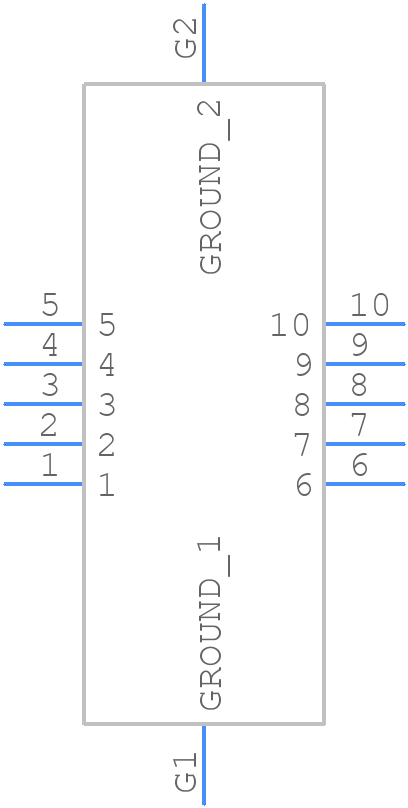 GT17V-10DP-DSA(70) - Hirose - PCB symbol