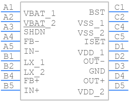 MAX9738EWP+TG45 - Analog Devices - PCB symbol