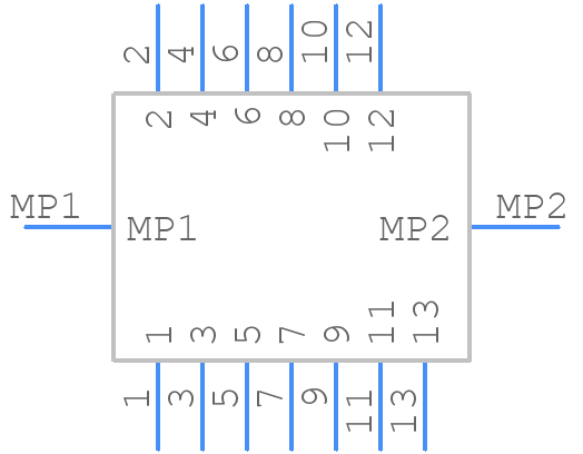 DF9-13S-1V(32) - Hirose - PCB symbol