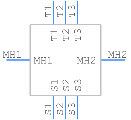 PJRAS3X1S01X - Switchcraft - PCB symbol