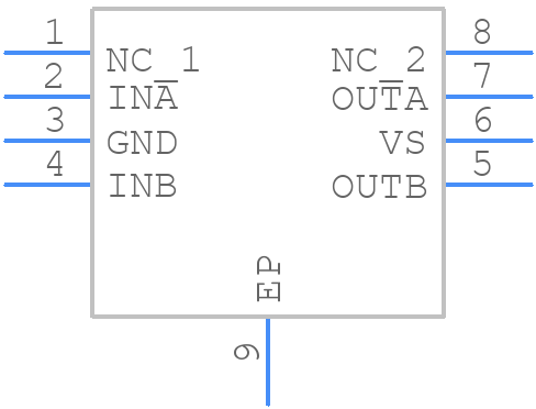 MIC4124YME - Microchip - PCB symbol