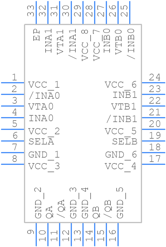 SY89543LMG-TR - Microchip - PCB symbol