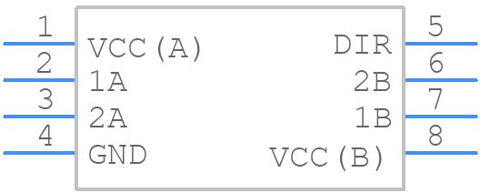 74LVC2T45GT-Q100X - Nexperia - PCB symbol