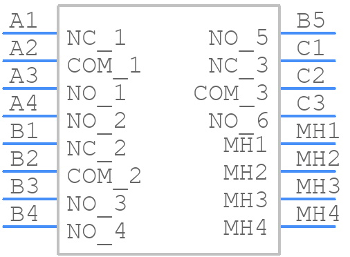 MSSA3350 - TE Connectivity - PCB symbol