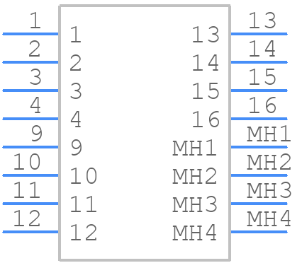 MSSA3350RG04 - TE Connectivity - PCB symbol