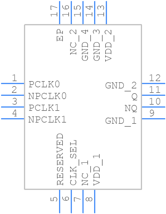 ICS854S01L - Renesas Electronics - PCB symbol