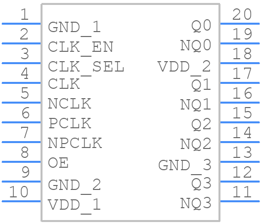 8543BGLF - Renesas Electronics - PCB symbol