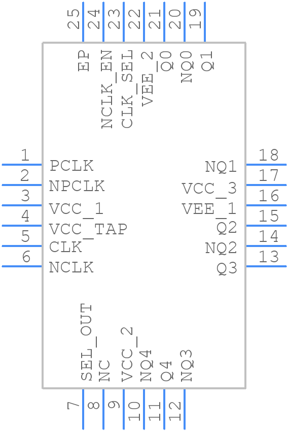 854S015CKI-01LF - Renesas Electronics - PCB symbol
