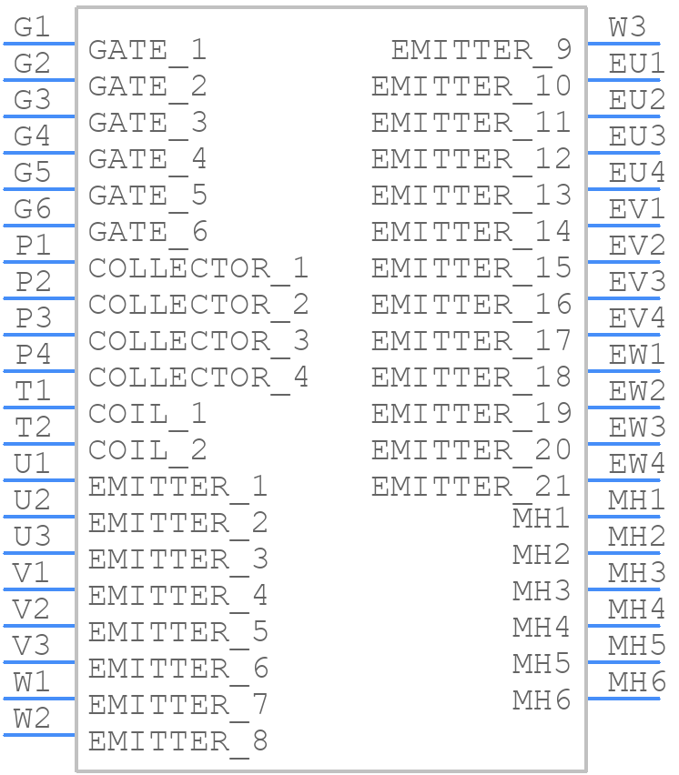 FS75R07W2E3B11ABOMA1 - Infineon - PCB symbol