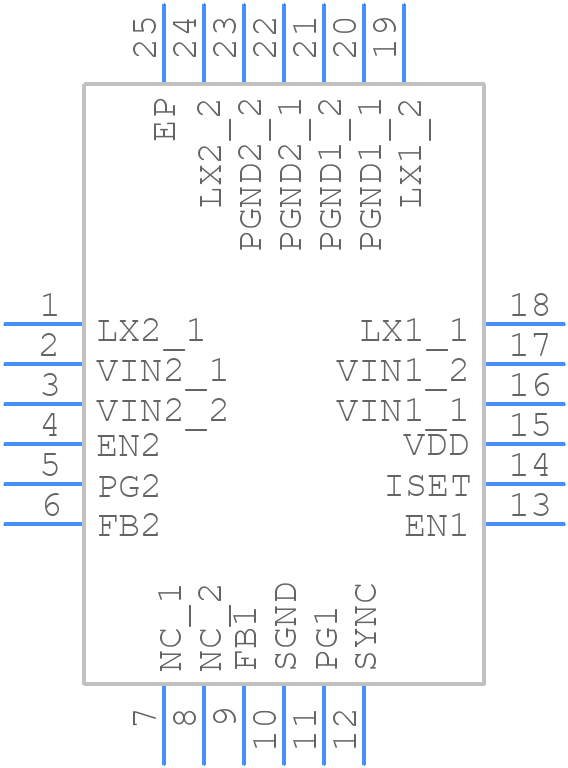 ISL8033AIRZ - Renesas Electronics - PCB symbol