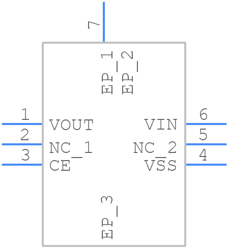 XC6702D601ER-G - Torex - PCB symbol