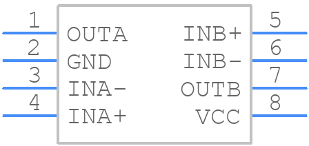 MAX9077EKA+ - Analog Devices - PCB symbol