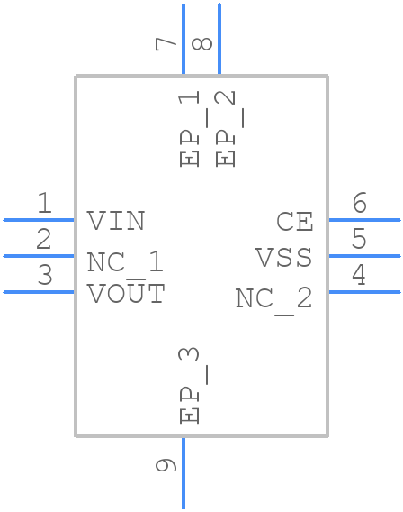 XC6222F341ER-G - Torex - PCB symbol