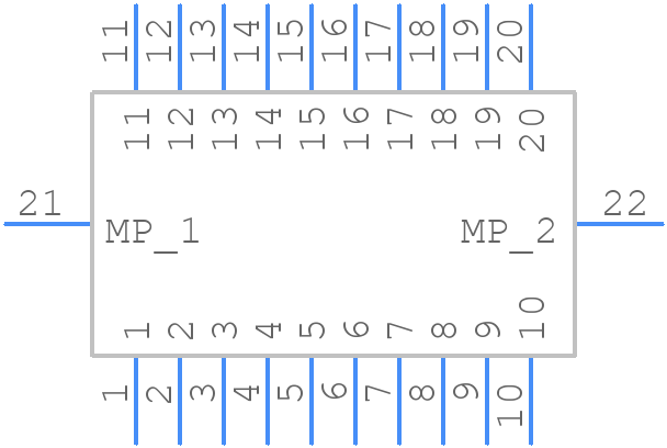 FX20-20P-0.5SV20(30) - Hirose - PCB symbol