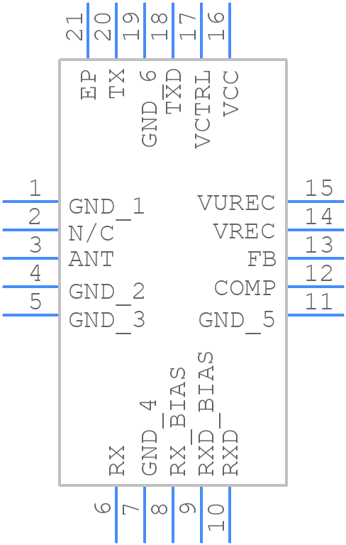 MAMF-011180-TR1000 - MACOM - PCB symbol