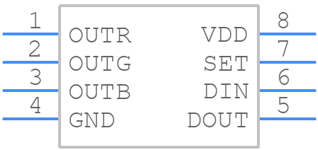 WS2811M - Worldsemi - PCB symbol
