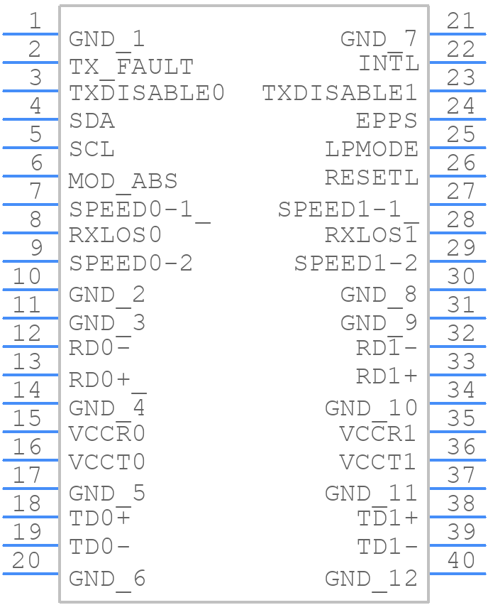 2047301000 - Molex - PCB symbol
