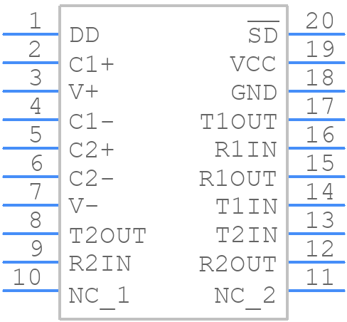 ADM1385ARSZ - Analog Devices - PCB symbol