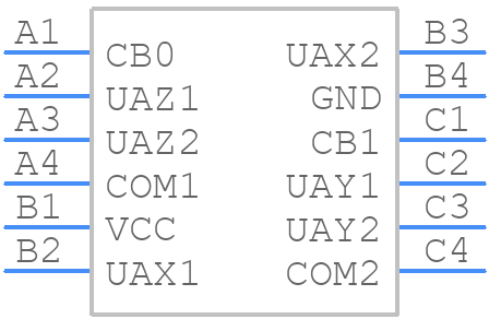 MAX14531EEWC+ - Analog Devices - PCB symbol