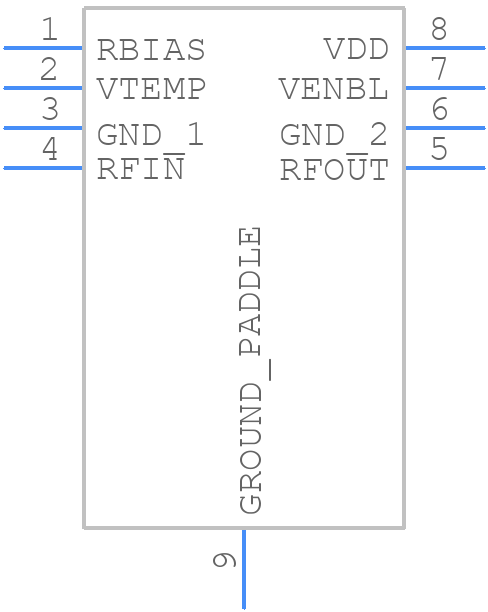 ADL8124ACPZN - Analog Devices - PCB symbol