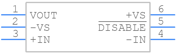AD8063ARTZR2 - Analog Devices - PCB symbol