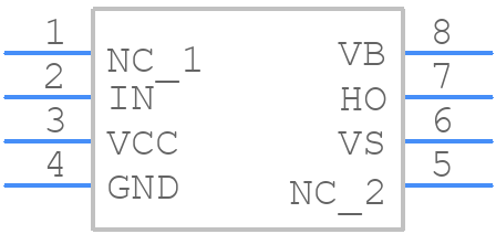 FAN7362MX - onsemi - PCB symbol