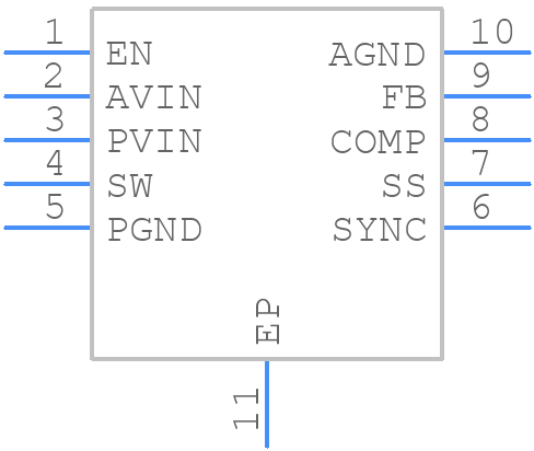 FAN8060EMPX - onsemi - PCB symbol