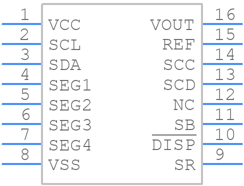 BQ2092SN-A311G4 - Texas Instruments - PCB symbol