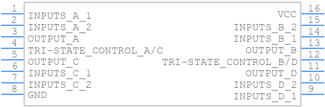DS3486N - Texas Instruments - PCB symbol