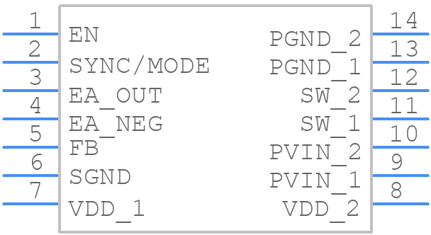 LM2619MTC - Texas Instruments - PCB symbol