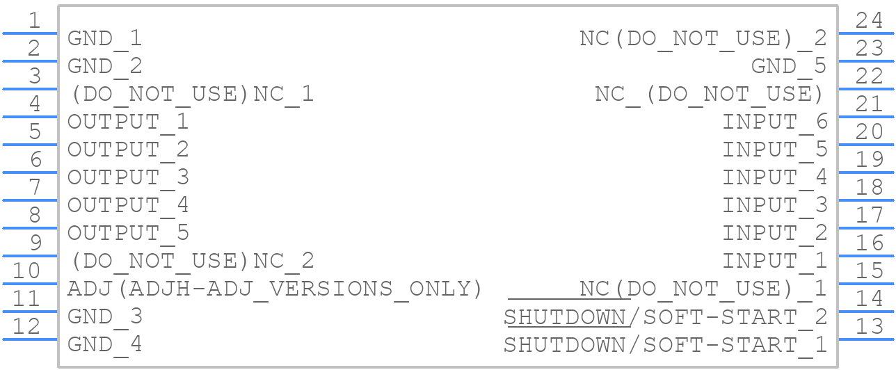LM2825N-ADJ/NOPB - Texas Instruments - PCB symbol
