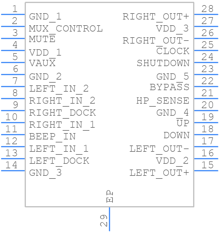 LM4840MH - Texas Instruments - PCB symbol