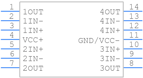 LMV824IPWG4 - Texas Instruments - PCB symbol