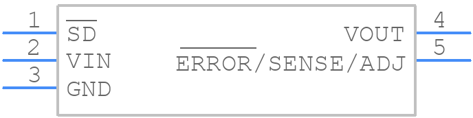 LP3965ET-2.5 - Texas Instruments - PCB symbol