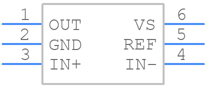 INA187A3IDBVR - Texas Instruments - PCB symbol