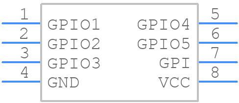 TPLD801DRLR - Texas Instruments - PCB symbol