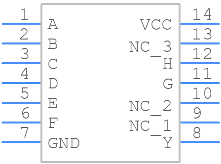 SN74ALS30ADG4 - Texas Instruments - PCB symbol