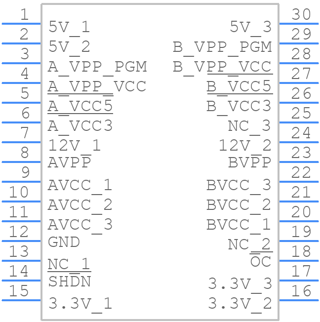 TPS2205IDB - Texas Instruments - PCB symbol
