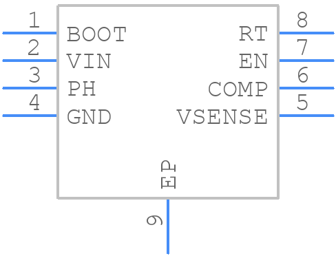 TPS54335DDA - Texas Instruments - PCB symbol