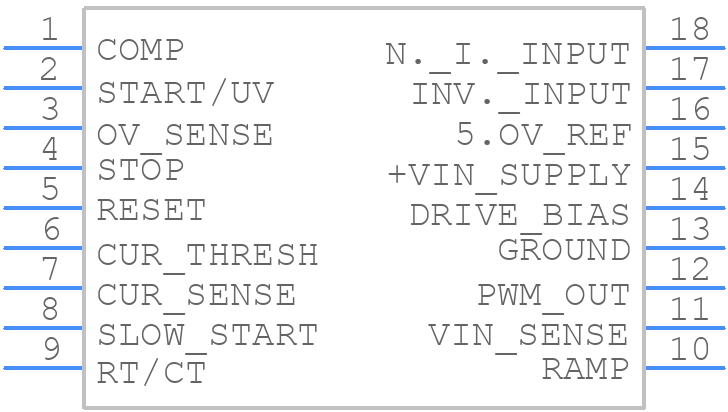 UC2851NG4 - Texas Instruments - PCB symbol