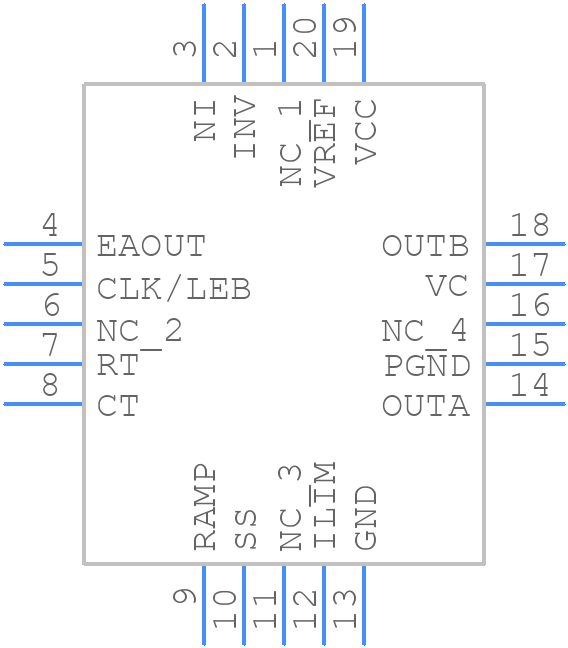 UC3825AQG3 - Texas Instruments - PCB symbol