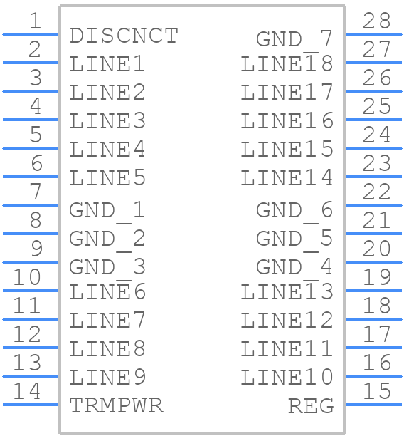 UC5601DWPG4 - Texas Instruments - PCB symbol