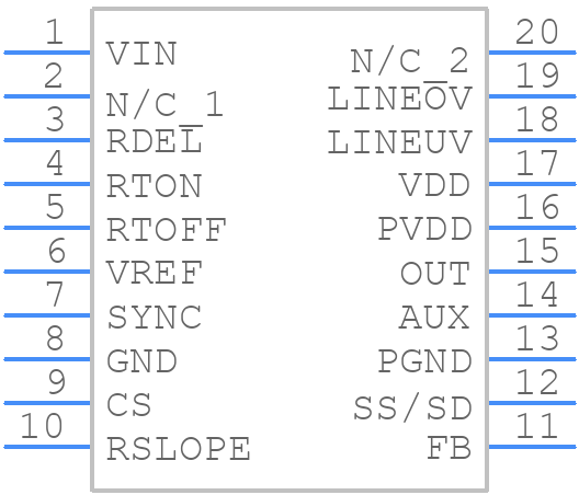 UCC2897PW - Texas Instruments - PCB symbol