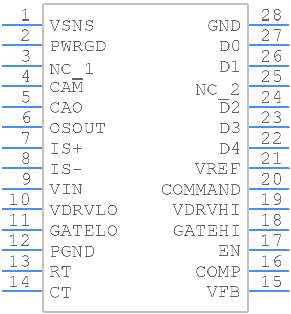 UCC3882PWG4 - Texas Instruments - PCB symbol