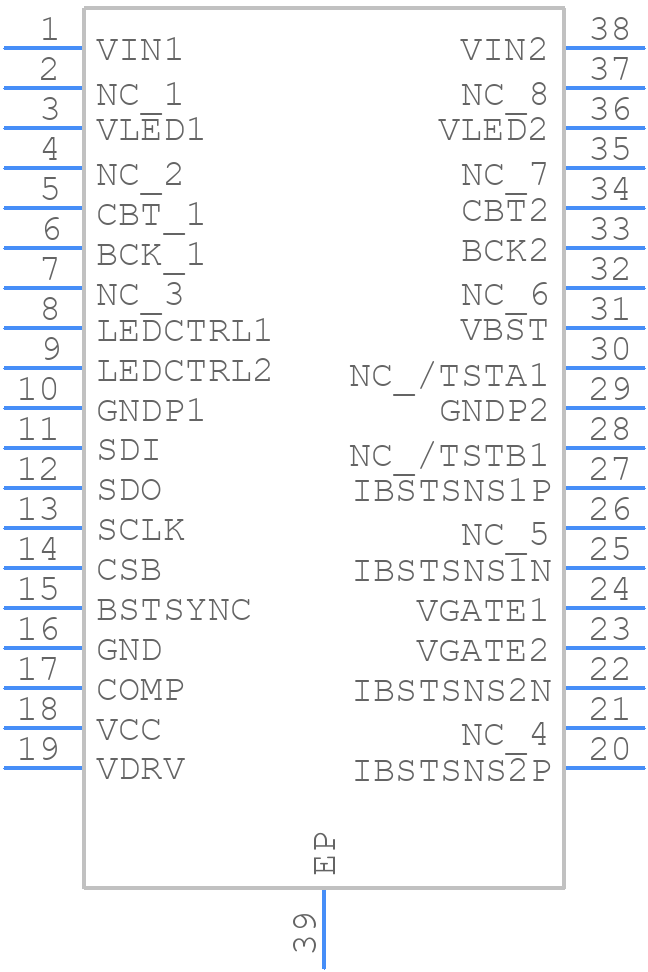 NCV78964PA0R2G - onsemi - PCB symbol