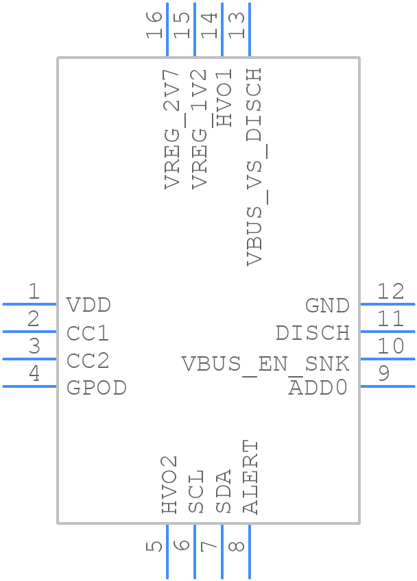 STUSB4531QTR - STMicroelectronics - PCB symbol