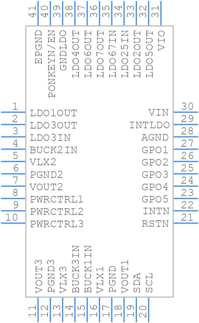 STPMIC2LAPQR - STMicroelectronics - PCB symbol