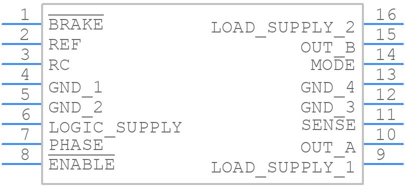 A3953SLBTR-T - Allegro Microsystems - PCB symbol