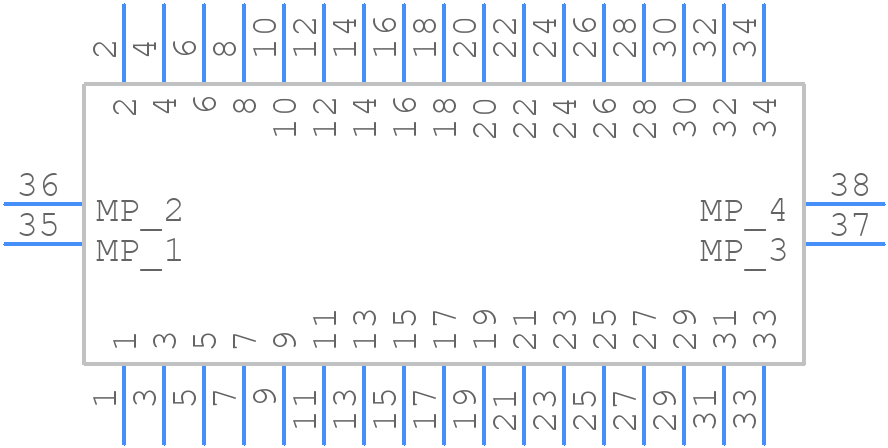 AXF6D3412 - Panasonic - PCB symbol